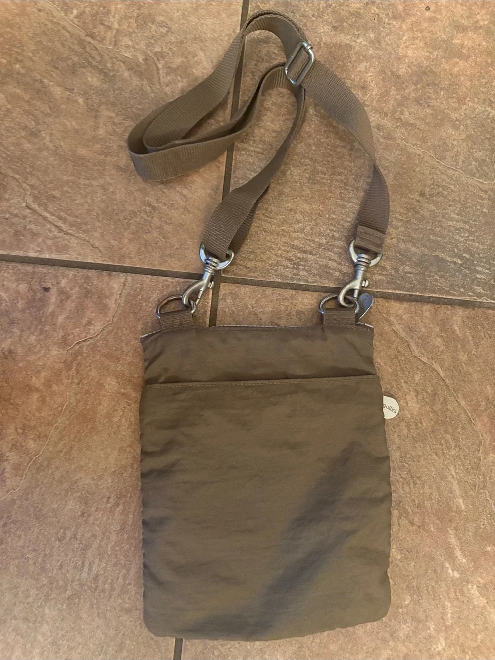 Baggallini Nylon Multi-Pocket Crossbody Travel Bag with Removable Strap